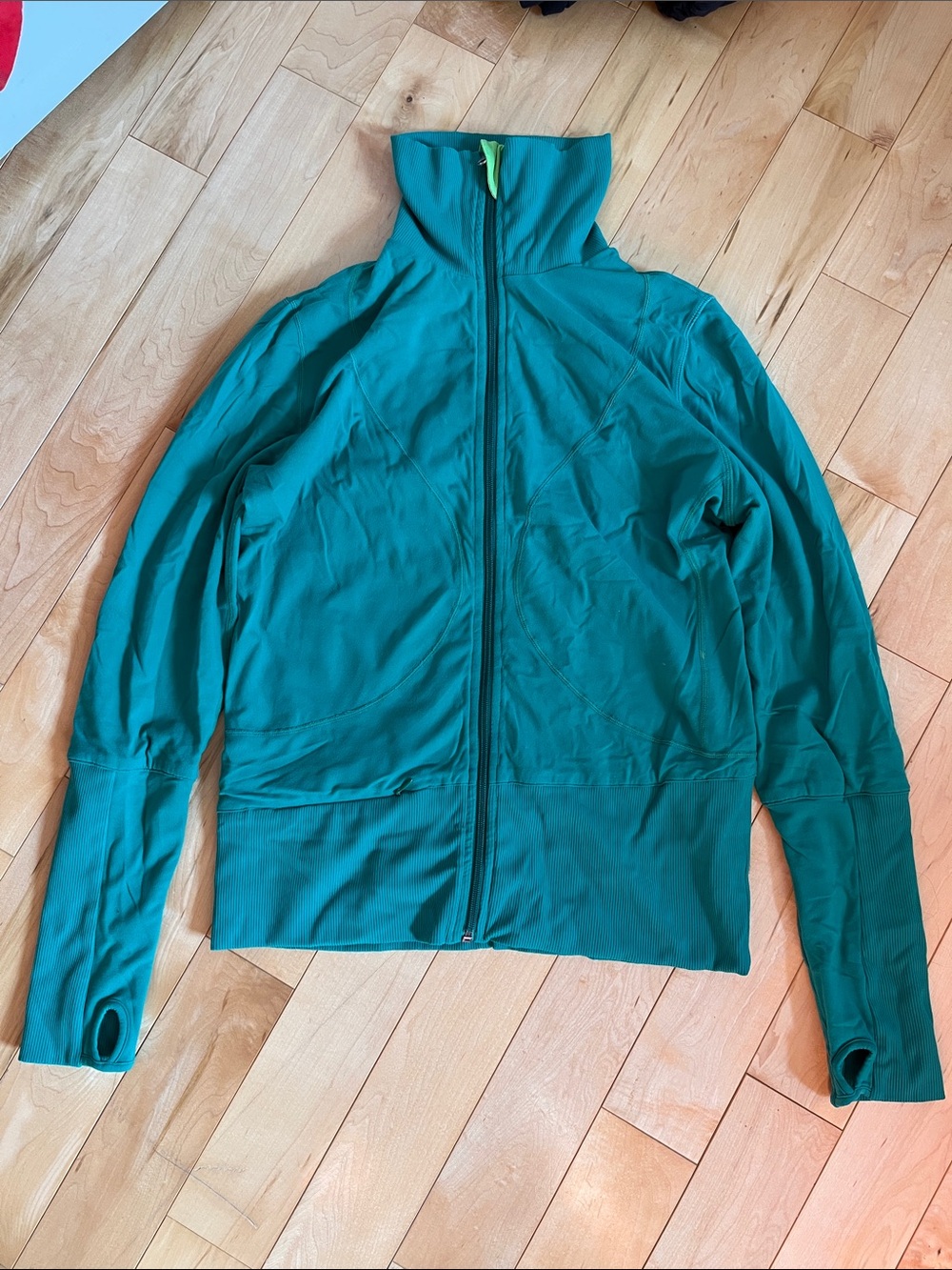 lululemon athletica Green Full-Zip Reversible Sweater